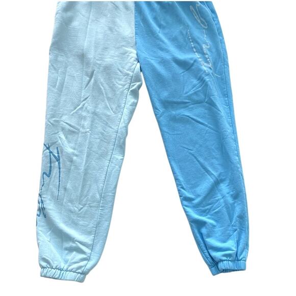 FUBU Two Tone Colorblock Joggers in Blue Big Kid Size Medium (7-9) Y2K VTG - Picture 1 of 8